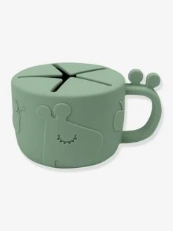 Tasse à Goûter DONE BY DEER Peekaboo Raffi En Silicone Vert - Done By Deer -Vertbaudet Shop tasse a gouter done by deer peekaboo raffi en silicone 4