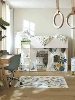 Tente De Lit Jungle Imaginaire Blanc Clair Uni Avec Decor - Vertbaudet 11 Tente De Lit Jungle Imaginaire Blanc Clair Uni Avec Decor - Vertbaudet -Vertbaudet Shop tente de lit jungle imaginaire 3