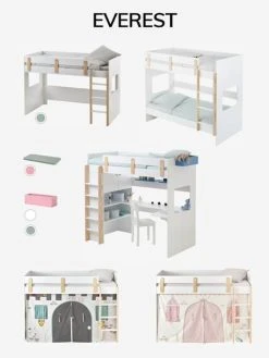 Tente De Lit Princesse Féérique Pour Lit Mezzanine Mi Hauteur Ligne Everest Rose - Vertbaudet -Vertbaudet Shop tente de lit princesse feerique pour lit mezzanine mi hauteur ligne everest 4