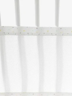 Tour De Lit Respirant Etoiles Du Soir Blanc - Vertbaudet -Vertbaudet Shop tour de lit respirant etoiles du soir 1