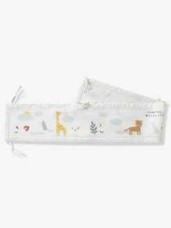 Tour De Lit Respirant WILDLIFE écru / Multicolore - Vertbaudet -Vertbaudet Shop tour de lit respirant wildlife 3