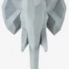 Trophée Mural éléphant Lumineux Gris - Vertbaudet
